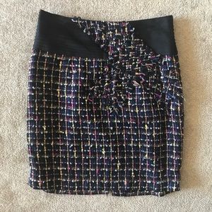 Anthropologie Purr Tweed Skirt